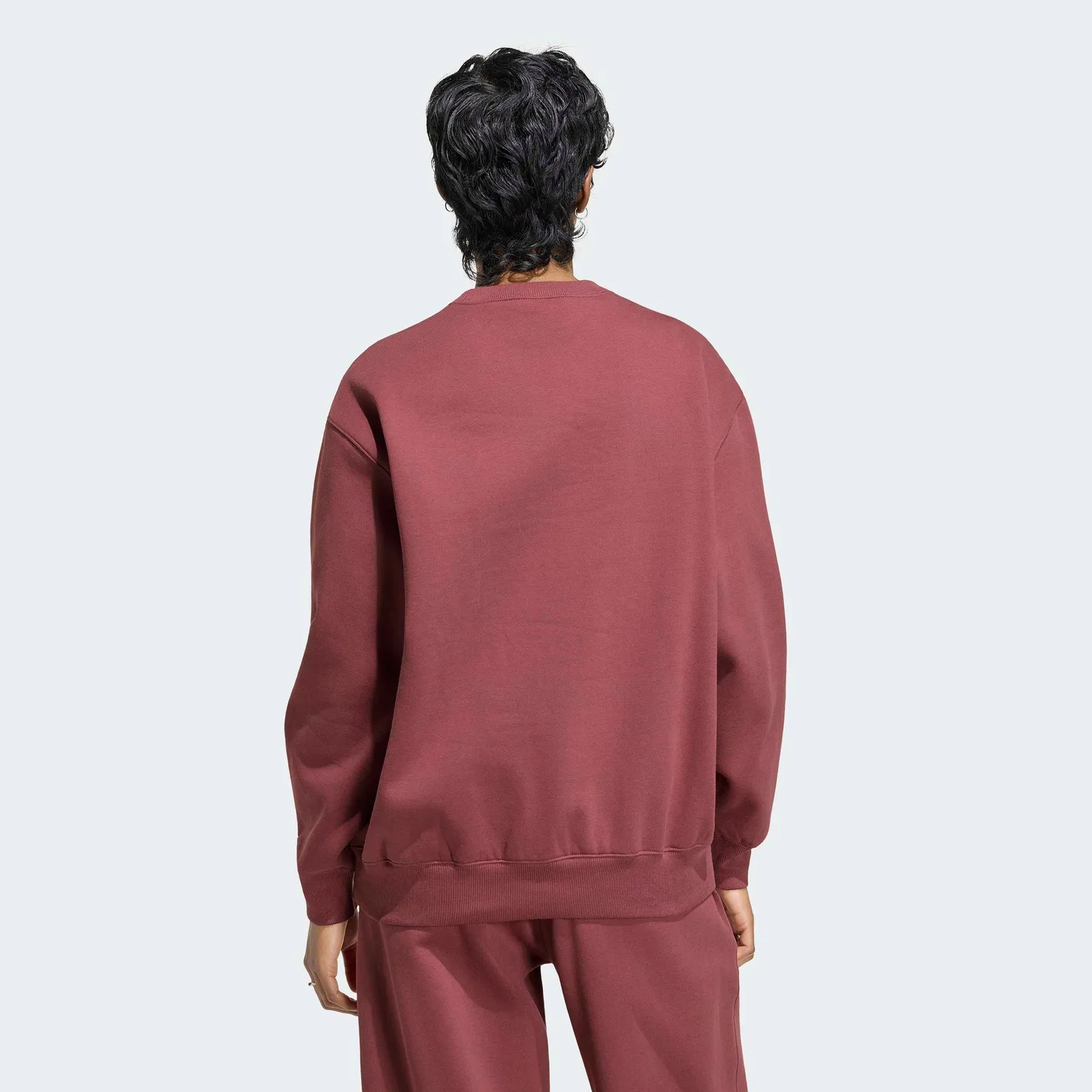 Толстовка Adidas Originals каштаново-коричневого цвета — фото 3