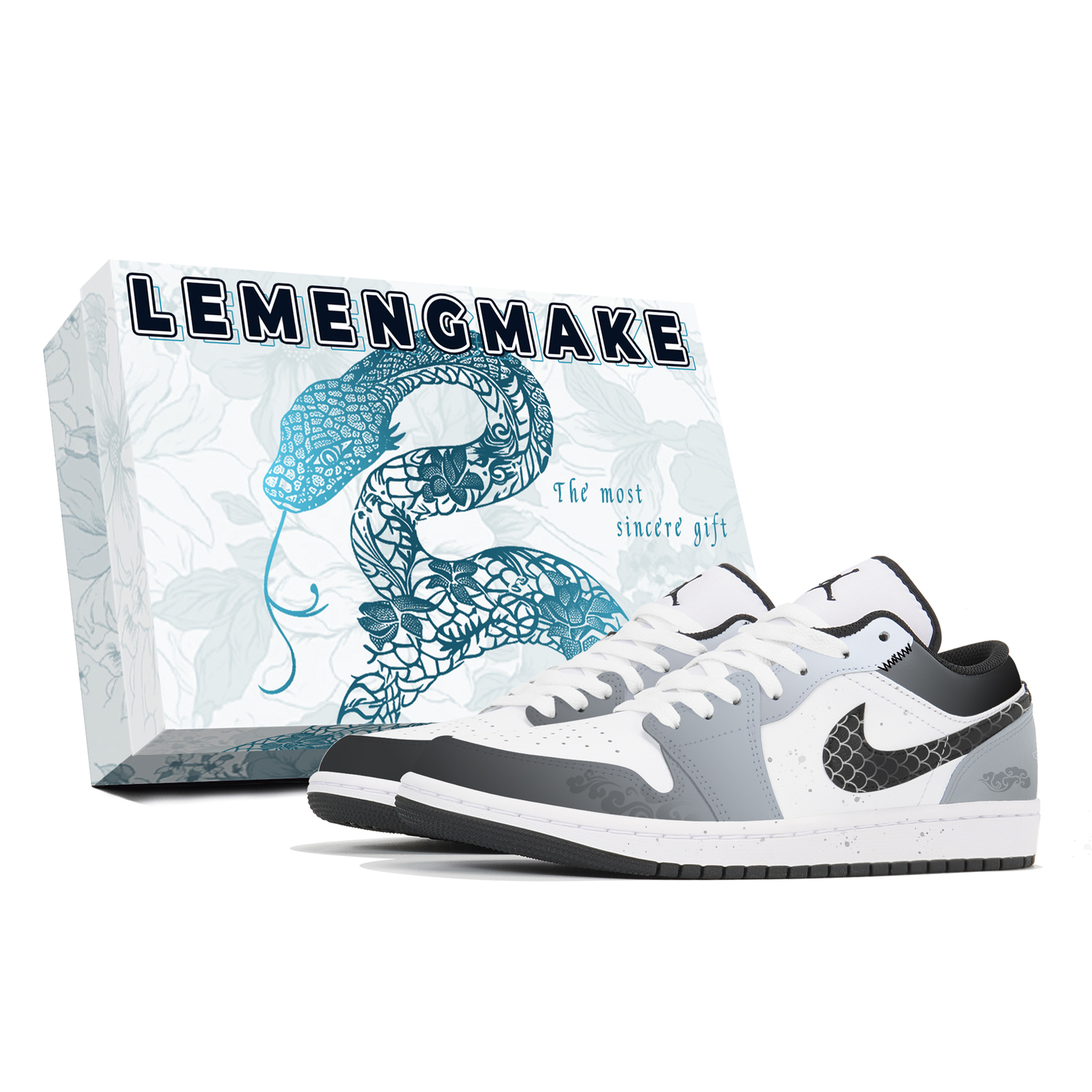 

Jordan Кроссовки баскетбольные мужские Air 1 противоскользящие и износостойкие облегченные низкие винтажные серый белый