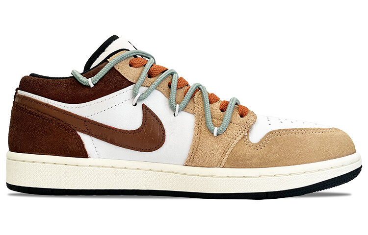 

Баскетбольные кроссовки Air 1 Vintage Men Low-Top Brown/White Jordan, Белый, Баскетбольные кроссовки Air 1 Vintage Men Low-Top Brown/White Jordan