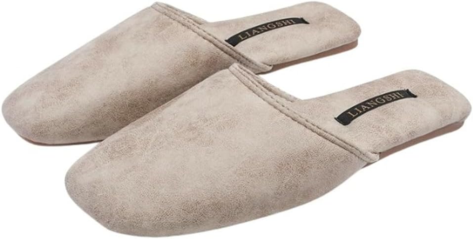 

Тапочки для женщин и мужчин Роскошные закрытые сандалии Легкая домашняя обувь Для дома и улицы Yafirgeer, бежевый