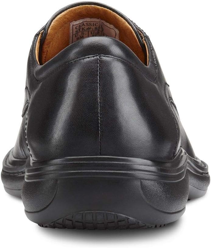 Мужские лечебные туфли Dr. Comfort Classic для с дополнительной глубиной, кожаные с шнурками, черный — фото 2