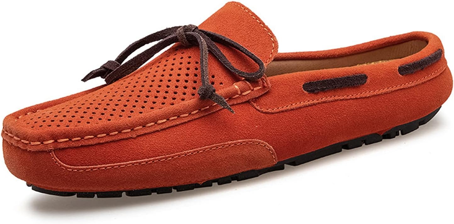 

Мужские летние повседневные тапочки с узлом, из дышащей замшевой кожи коровьей кожи Litnermia, коричневый