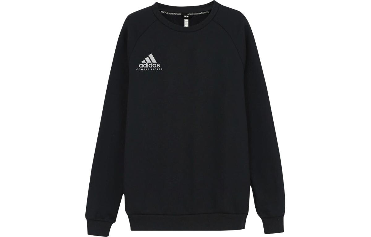 

Толстовка унисекс черно-белая с логотипом этикетки Adidas, черно-белый