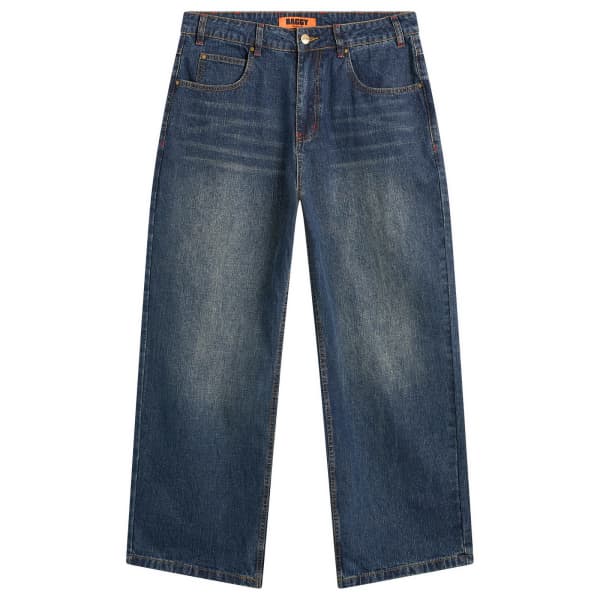 

Свободные джинсы с пятнами Butter Goods, streaky темно-синий