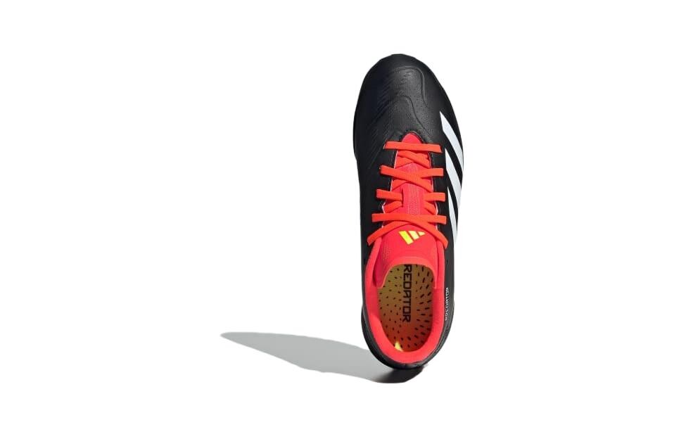 Predator 24 League Turf Core Black Cloud White Solar Red GS Adidas, черный/красный — фото 4