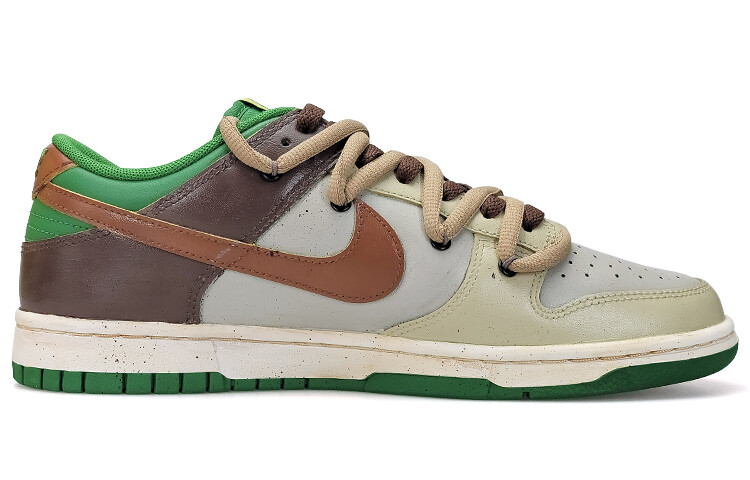 

Кроссовки Nike Dunk Skateboard Shoes Men Low-Top Brown/brown/grey/green/white/yellow