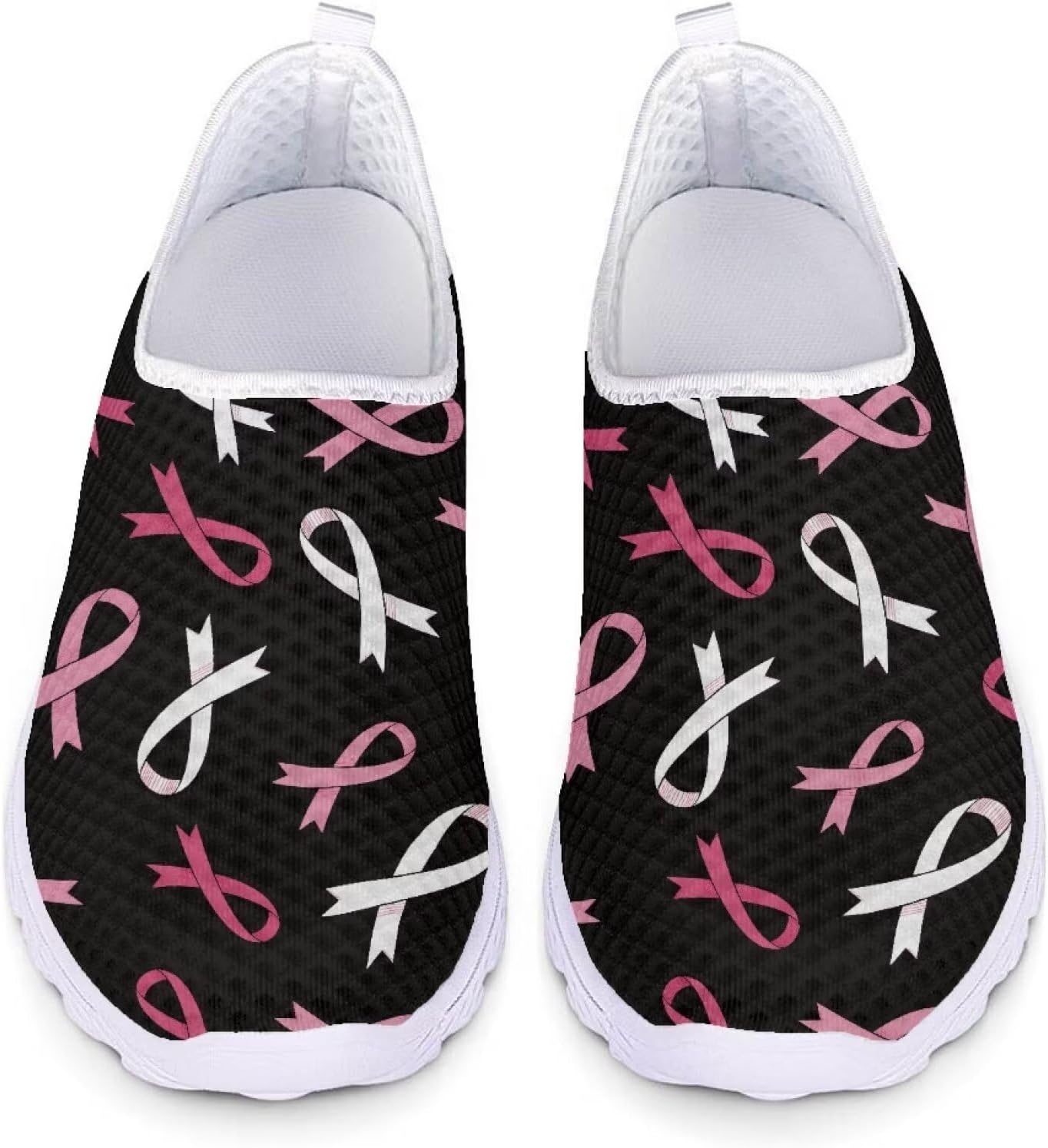 

Кроссовки Veniyate легкие повседневные для женщин и мужчин, с запрокидыванием, летние пляжные акваобувь, спортивная обувь, Breast Cancer Ribbons