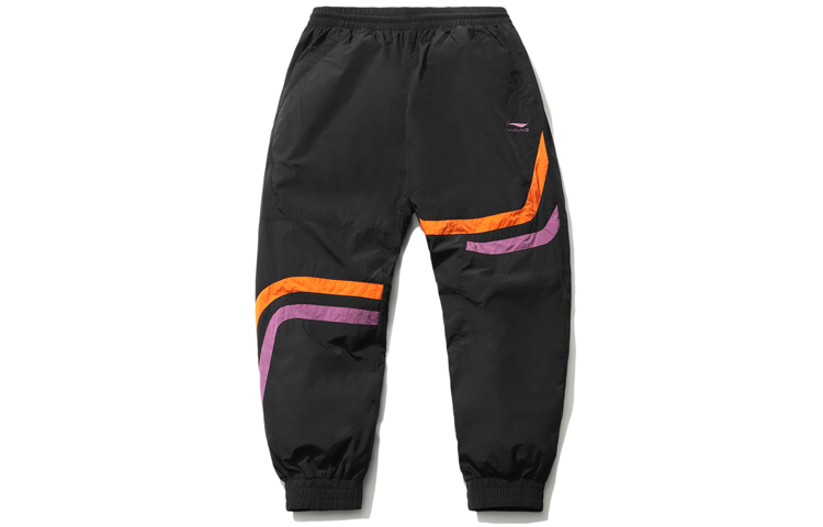 

LiNing Спортивная мода коллекция вязаные спортивные штаны мужские черные