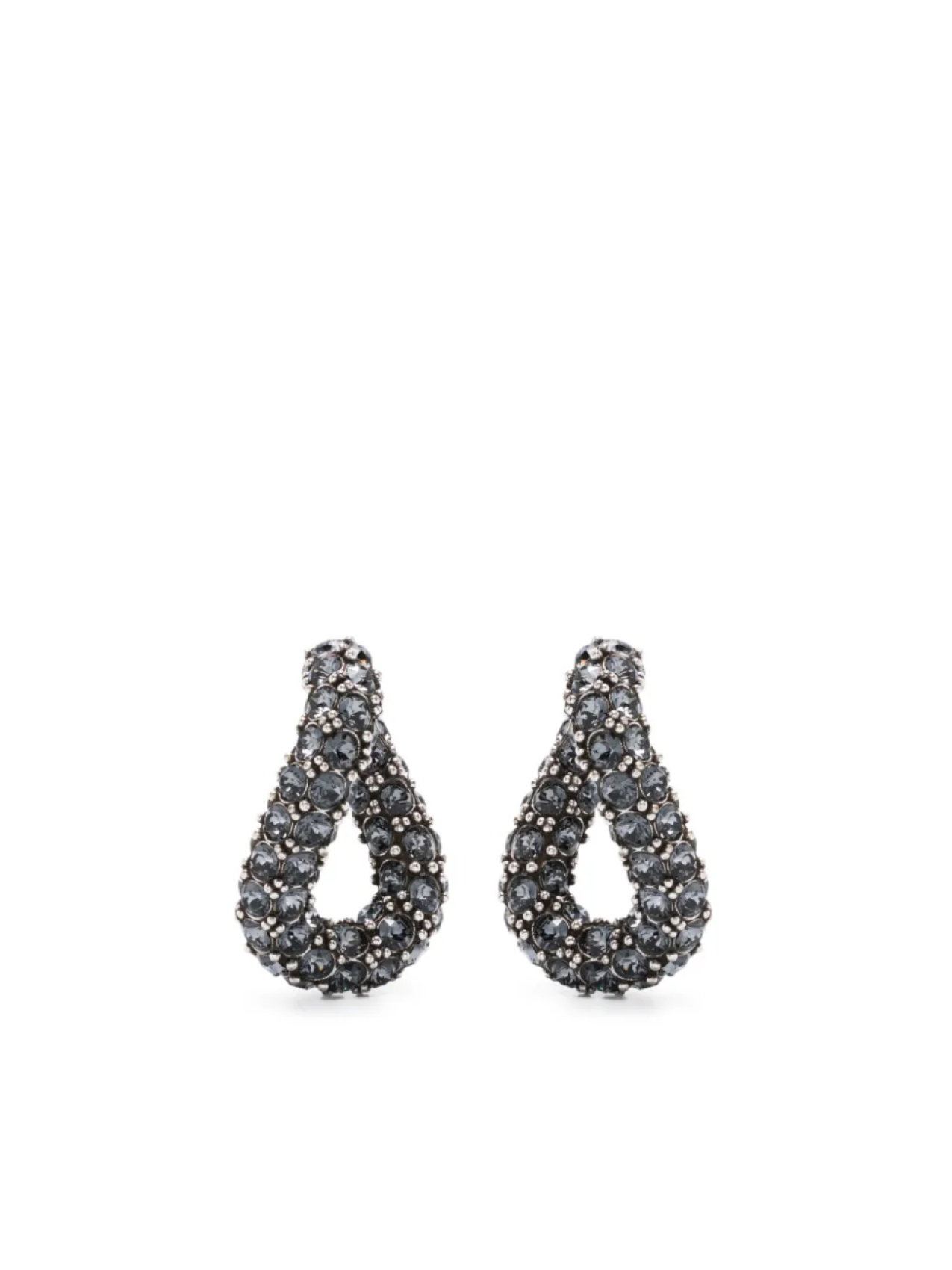 

ISABEL MARANT серьги с кристаллами, серый