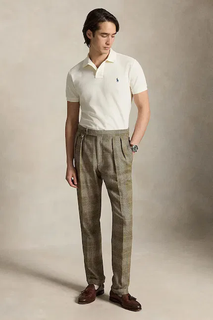 Футболка-поло хлопковая Polo Ralph Lauren, бежевый — фото 3