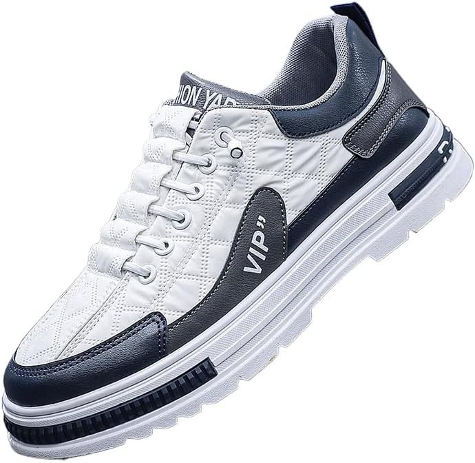 

Мужские кроссовки в стиле уличной моды с цветными блоками, удобные повседневные нескользящие кроссовки для активного отдыха на улице, мужская обувь Azttoztto, белый/серый