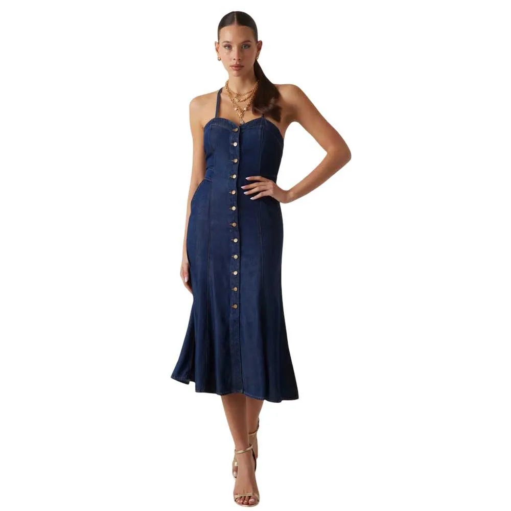 

Платье Guess W5GK43D5N61 sleeveless midi, синий