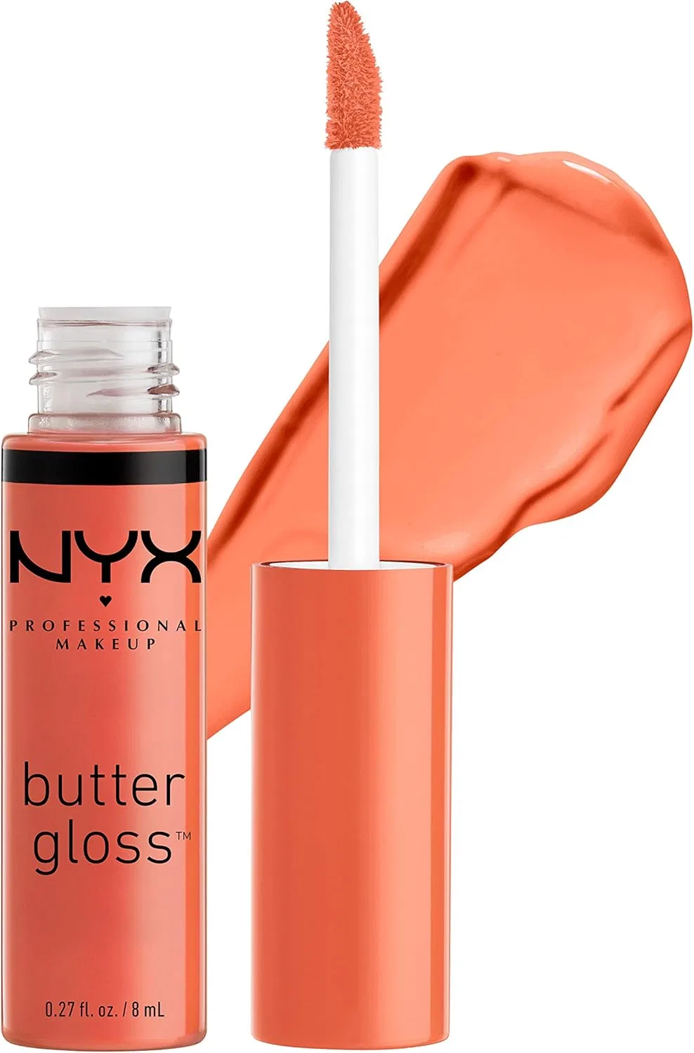 Блеск для губ Butter Gloss, персиковый хруст, NYX Professional Makeup, 0.02 фунта