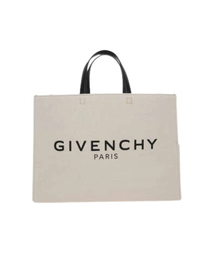 

Сумка Тоут из холщовой ткани с принтом логотипа Givenchy, бежевый