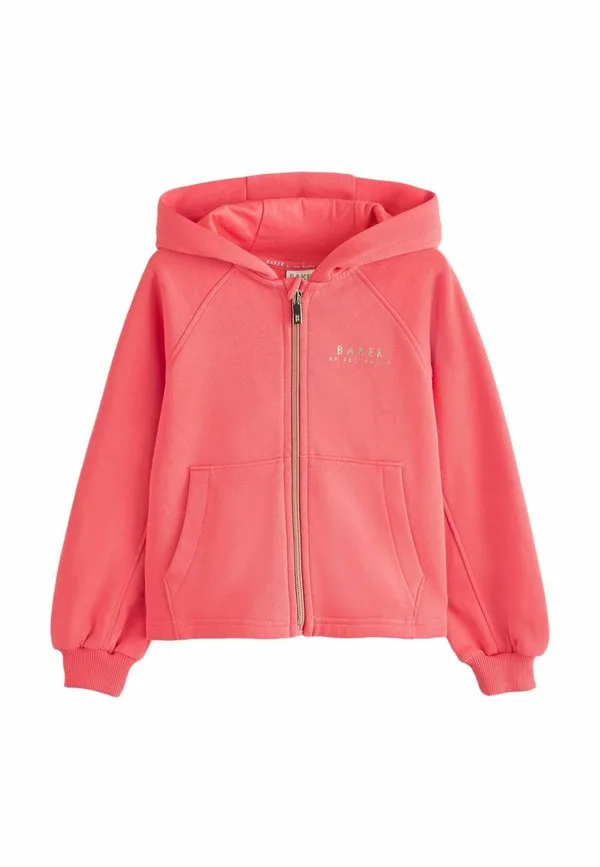 Толстовка на молнии свободного кроя, стандартного размера Baker By Ted Baker, Coral Pink