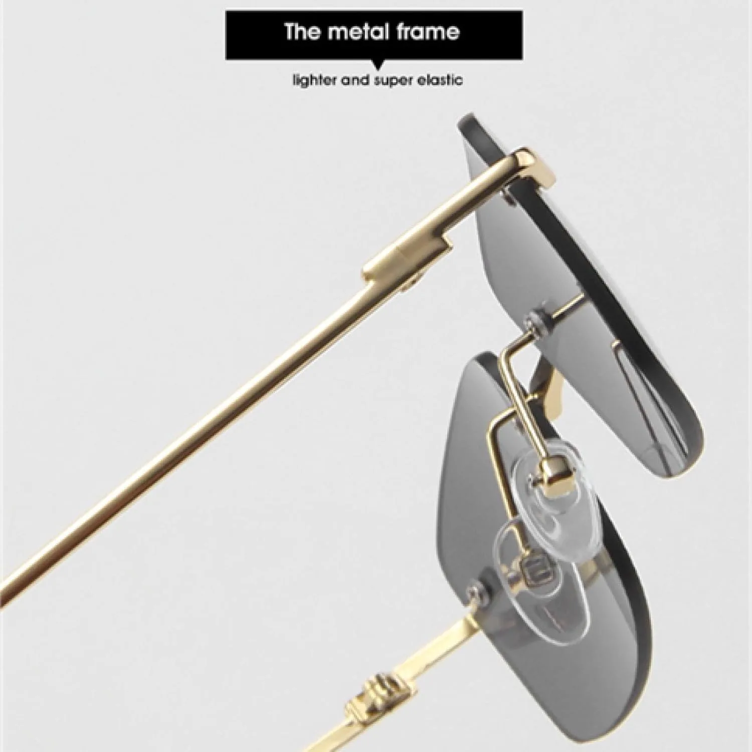 

Модные солнцезащитные очки для женщин с прозрачными линзами Ocean, для мужчин — градиентные солнцезащитные очки с защитой от УФ-излучения UV400 TOIPASTN, Champagne