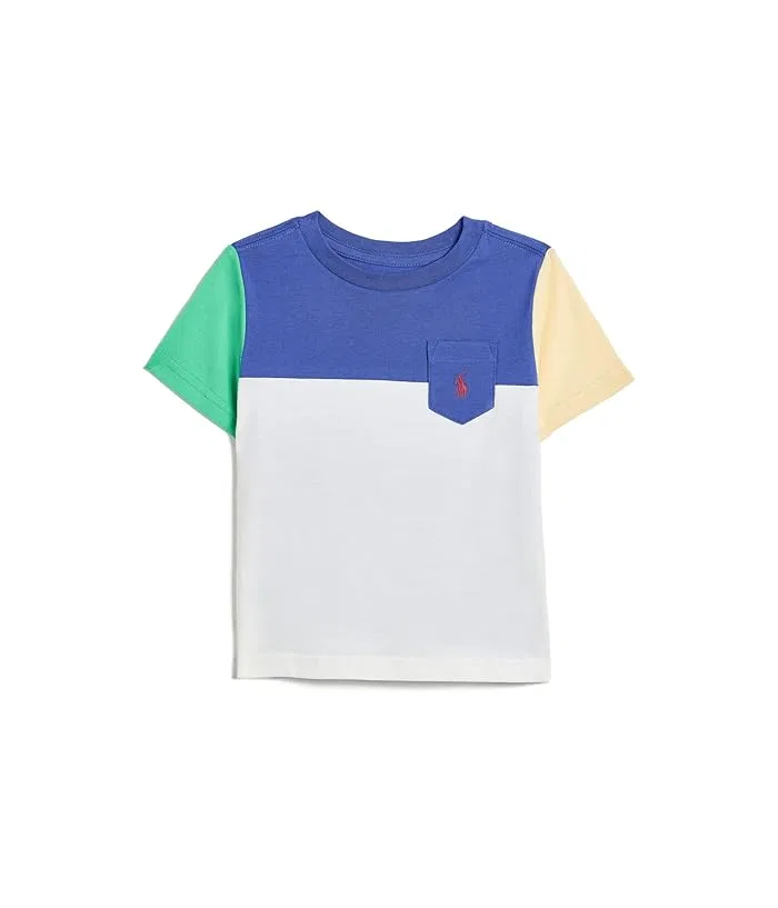 Футболка Color-Blocked Cotton Jersey Tee Polo Ralph Lauren Kids, Liberty Multicolor