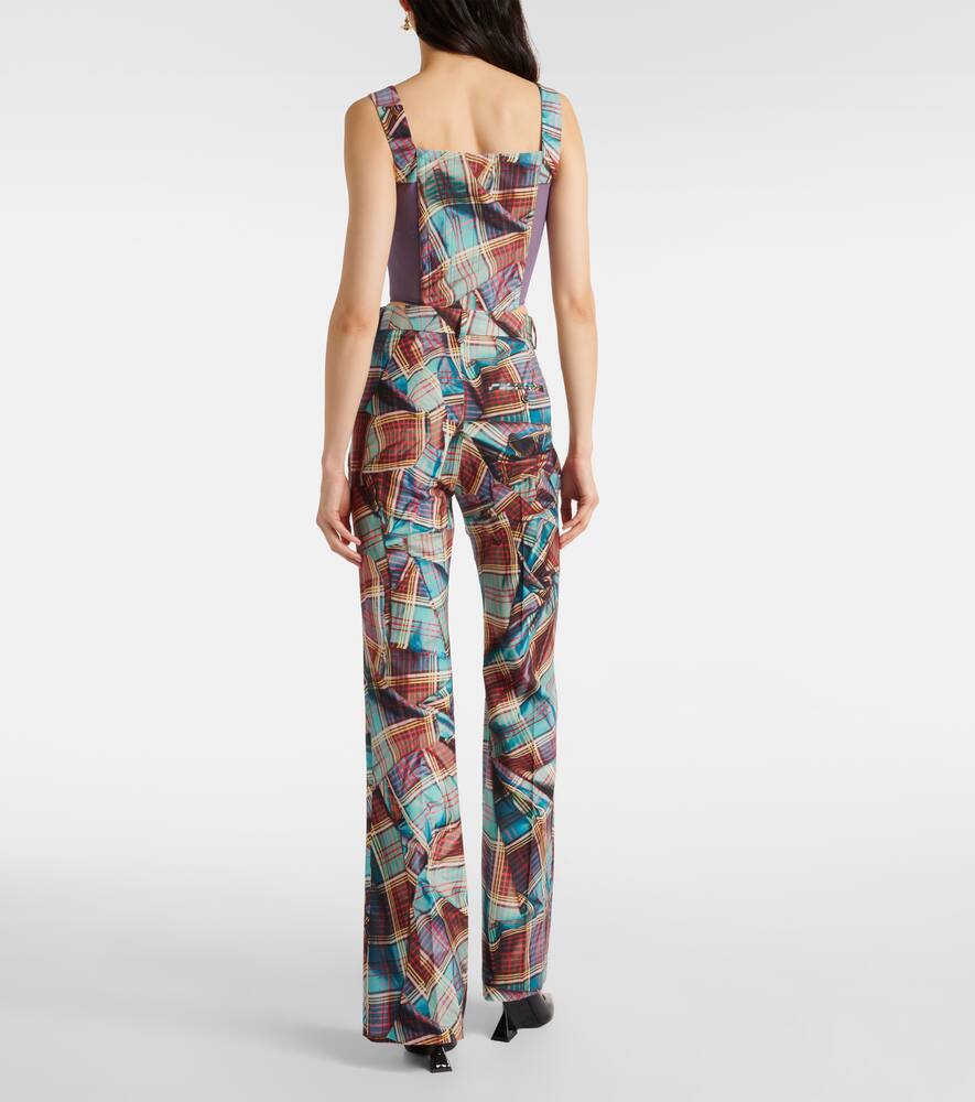 Брюки-клеш W Ray из шотландки из вирджинской шерсти Vivienne Westwood, Aw24-Multi Tartan — фото 3