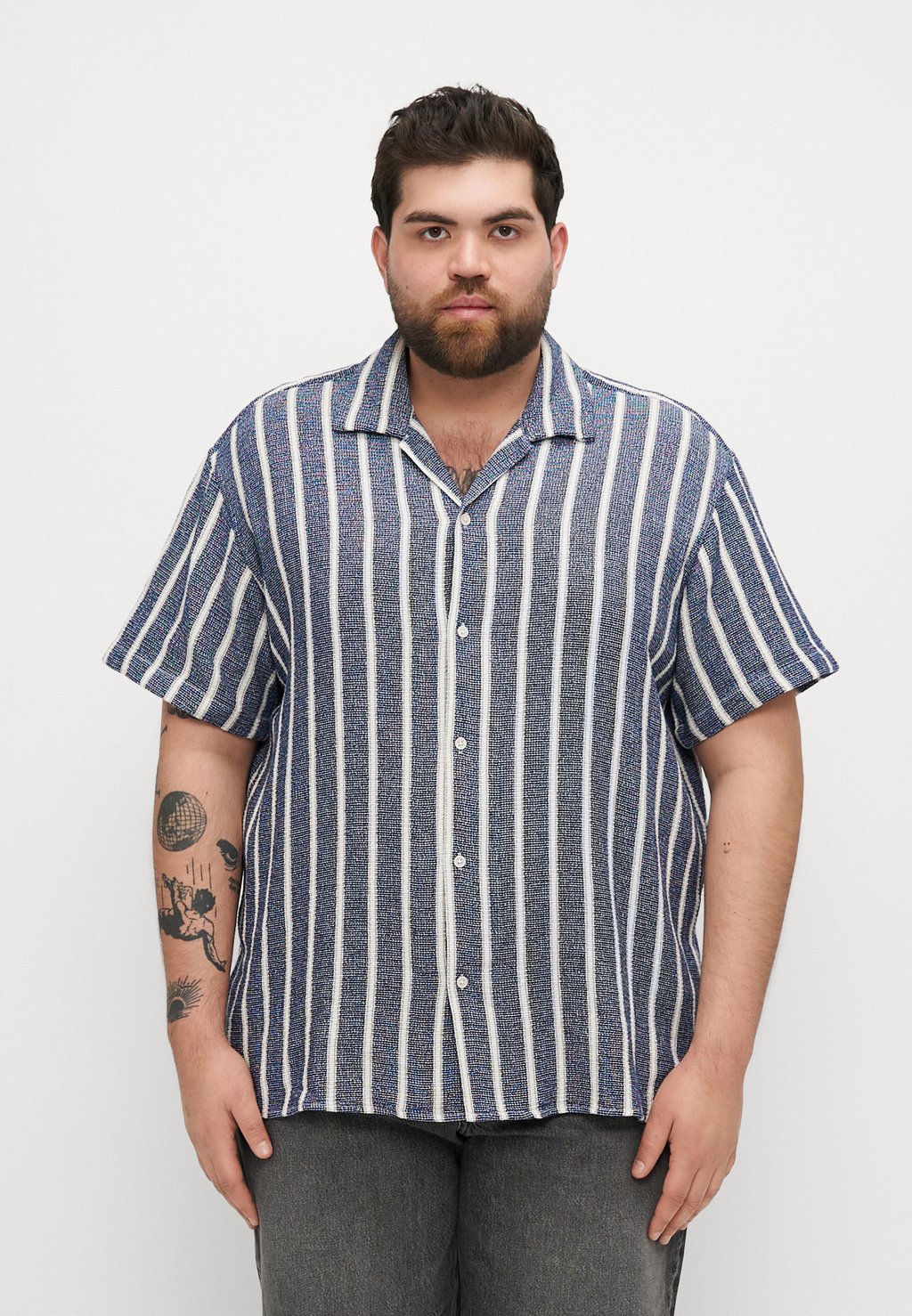 

Рубашка JORCOBA STRIPE RESORT SHIRT Jack & Jones, синий