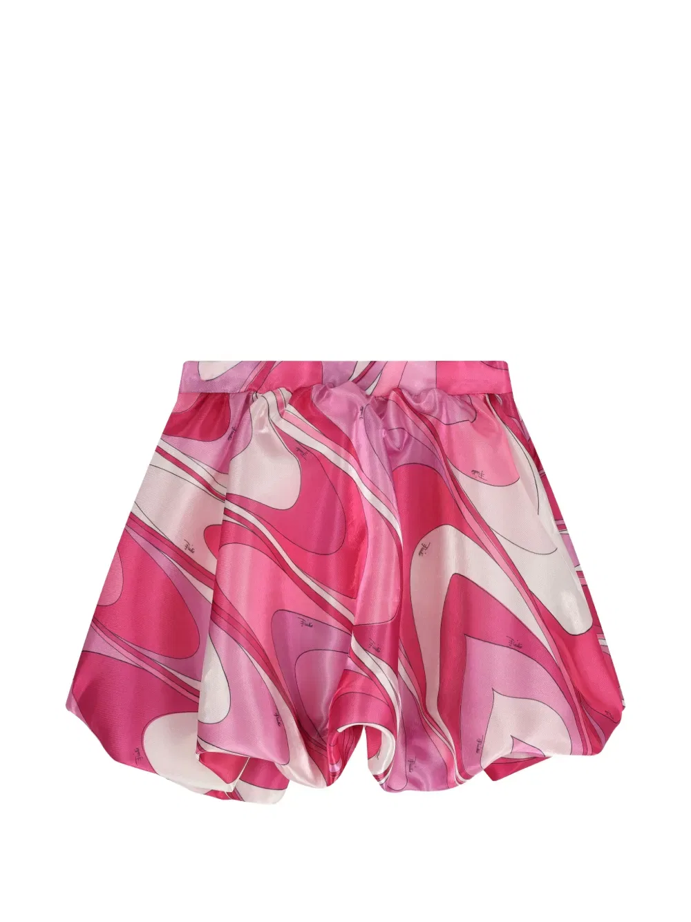Юбка с абстрактным принтом Pucci Junior, розовый