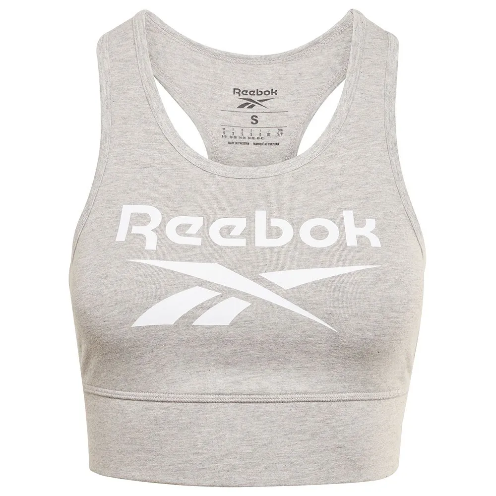 

Спортивный бюстгальтер Reebok Ri BL Cotton, серый