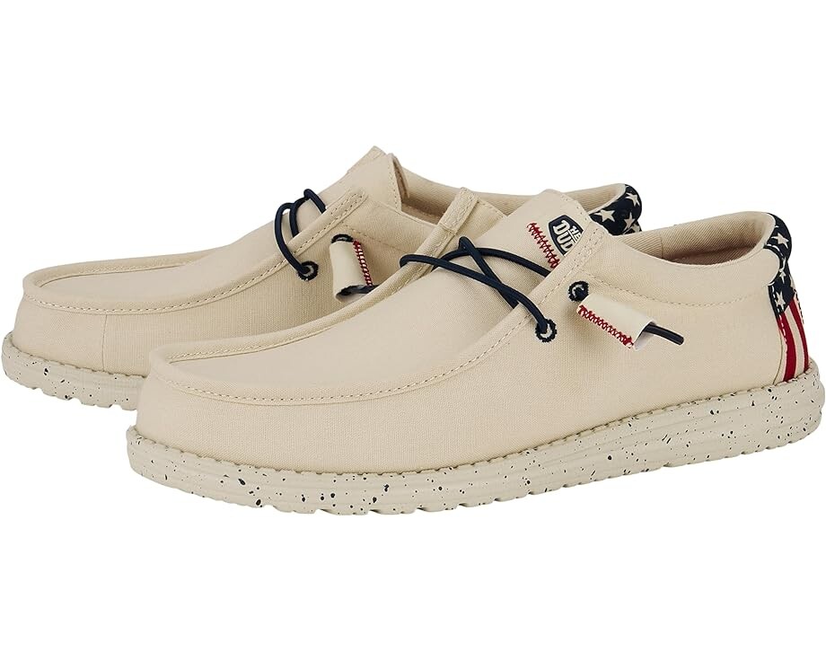 

Кроссовки Hey Dude Wally Americana Slip-On Casual Shoes, белый