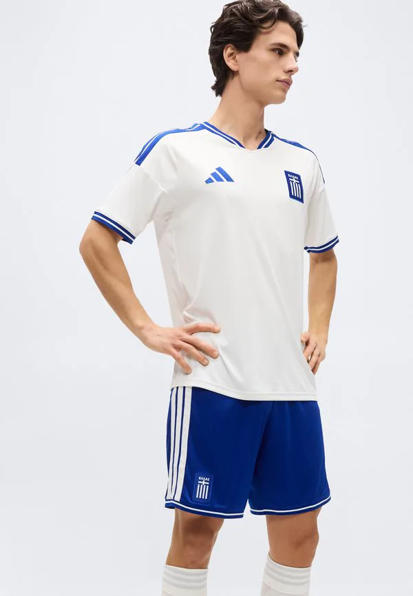Греческие домашние шорты-реплика 26, форма национальной сборной. Adidas Performance, Collegiate Royal — фото 4