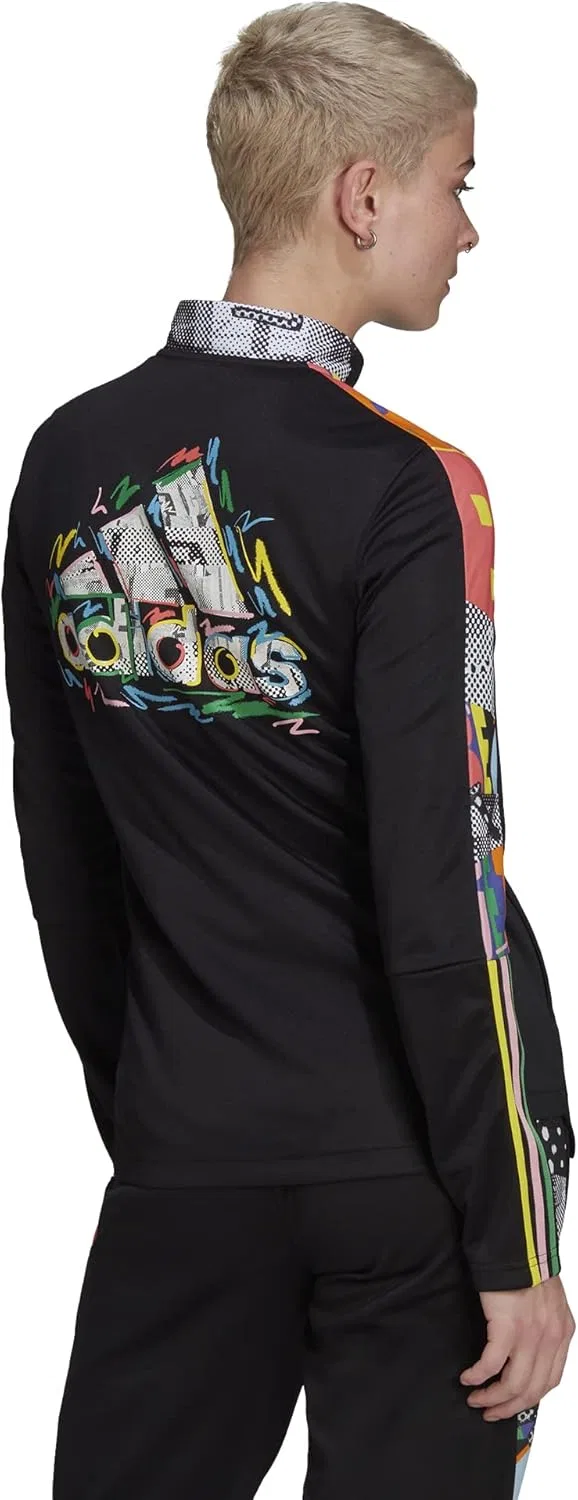 Женская куртка Tiro 21, adidas, Black/Multicolor — фото 2