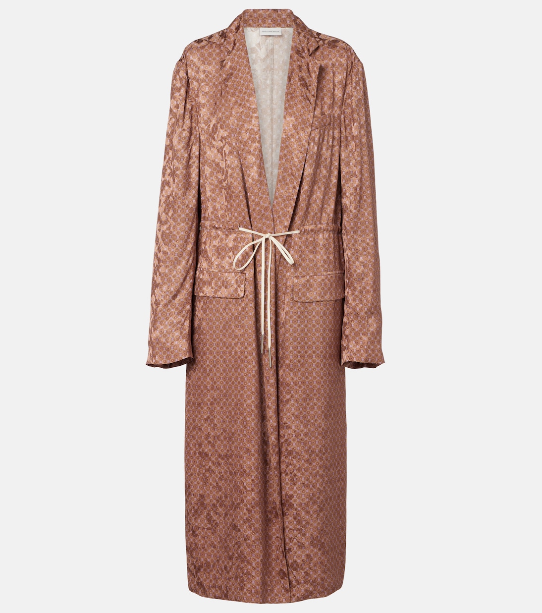 

Пальто-халат с принтом Dries Van Noten, Peach