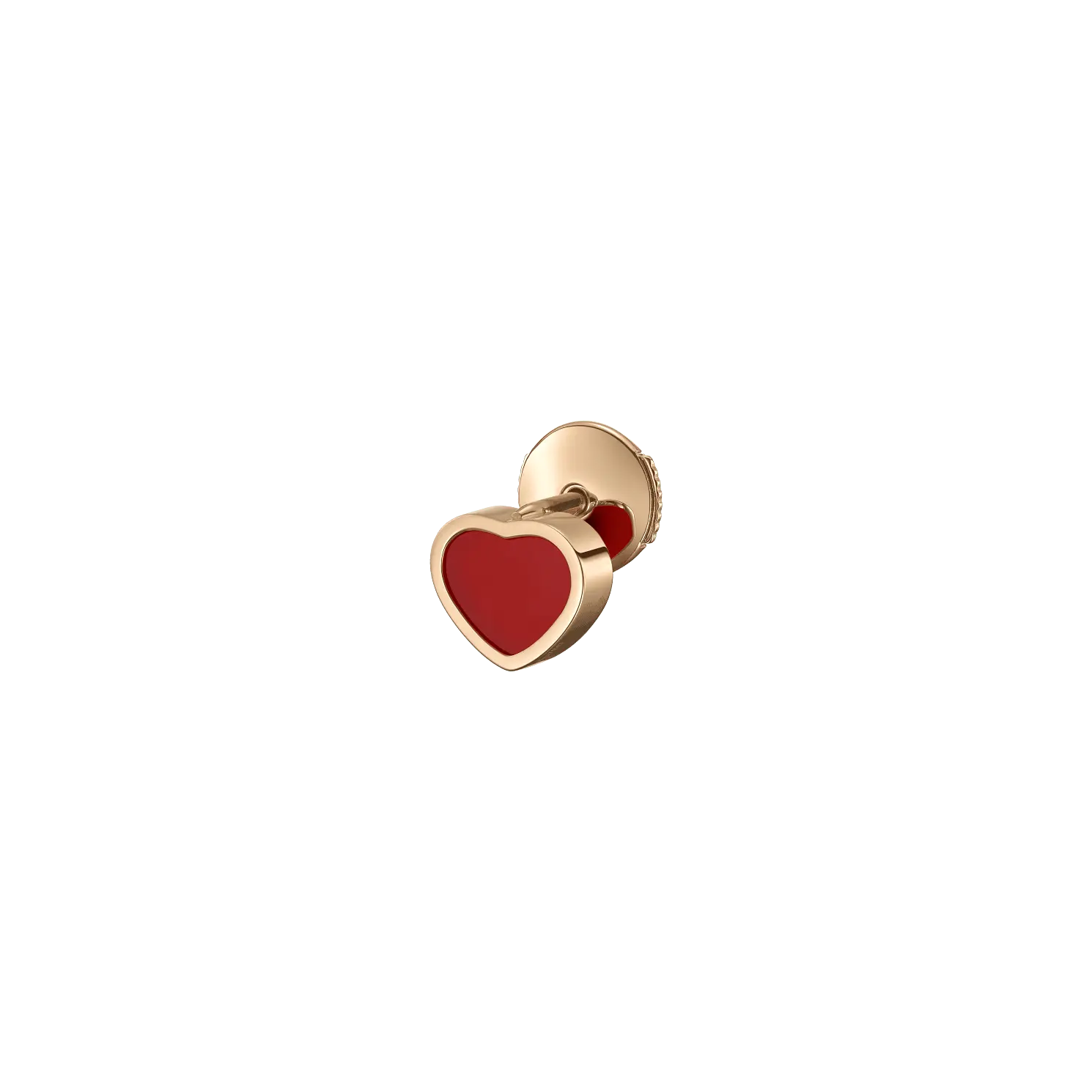 

Серьги Chopard My Happy Hearts - Одиночная серьга, розовое золото, сердолик