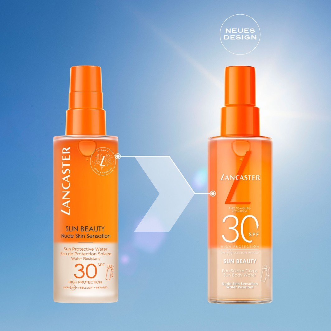 Солнцезащитный спрей sun beauty sun body water spf30 Lancaster, объем 100 мл — фото 4