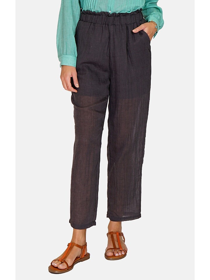 

Тканевые брюки Le Jardin du Lin, черный