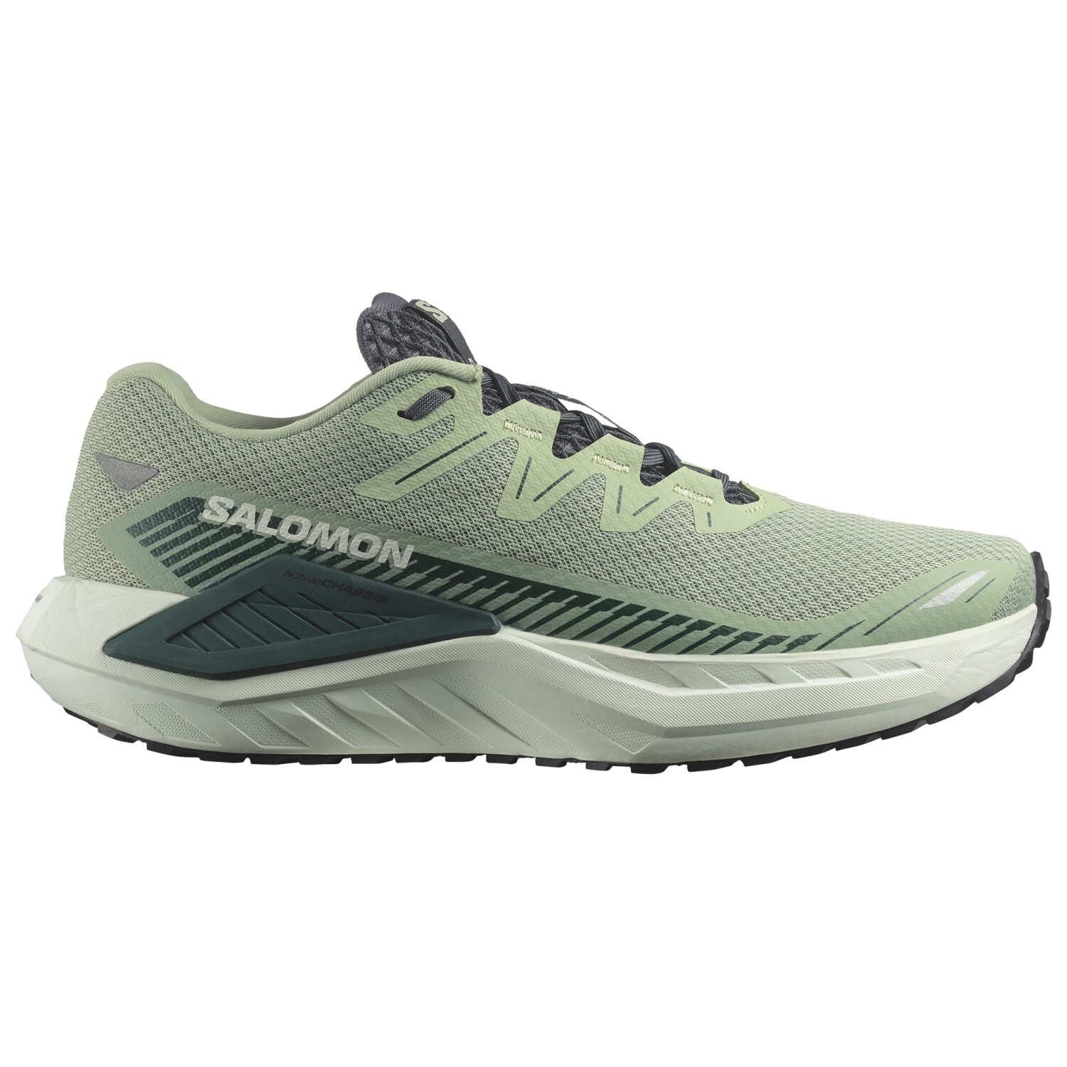 

Кроссовки Salomon DRX Defy Grvl, цвет Smoke Green/Sea Moss/Canary Green