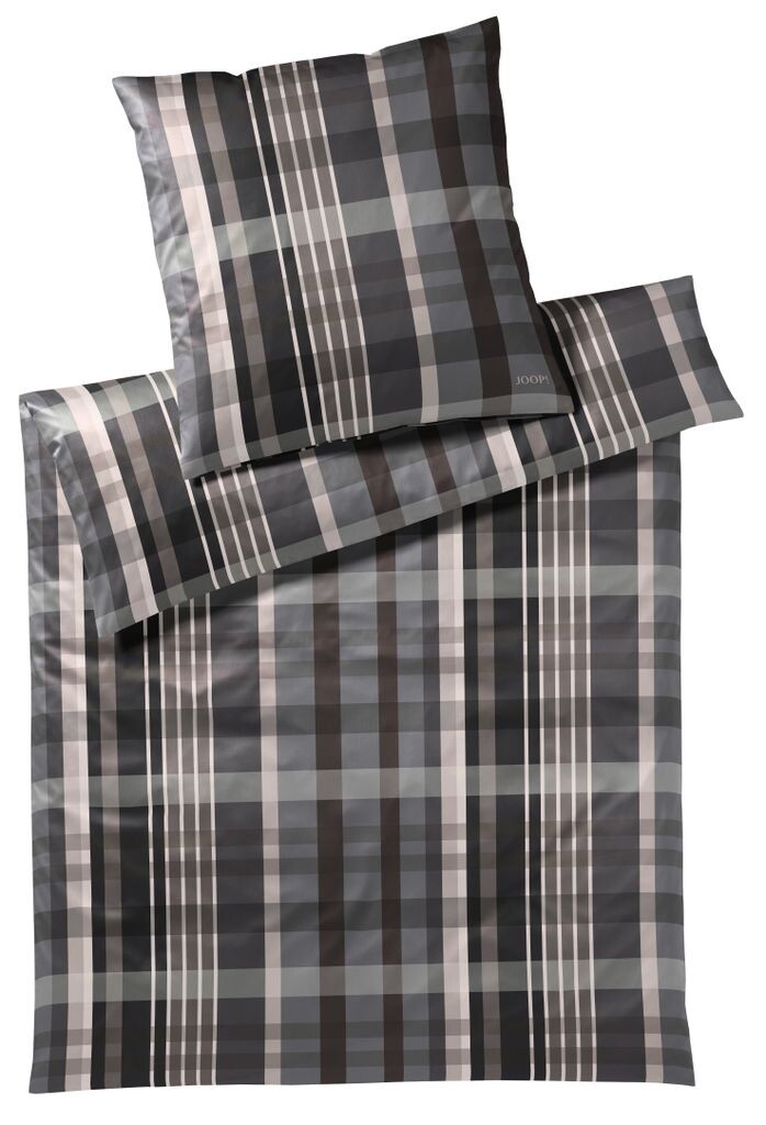 

Постельное белье Joop Checks Stone 135 х 200 см 80 х 80 см 100% хлопок
