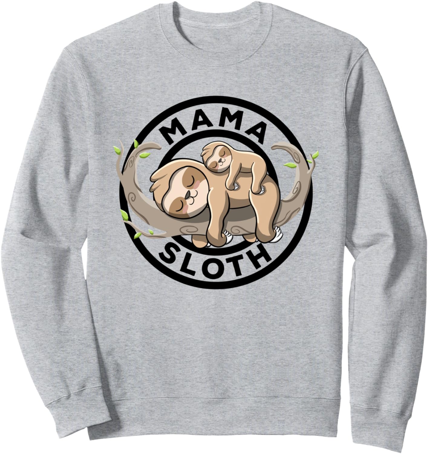 

Мама-ленивец. Семейная толстовка с милым ленивцем для мамы Mama Sloth Family Matching Be A Sloth Slothfulness, серый