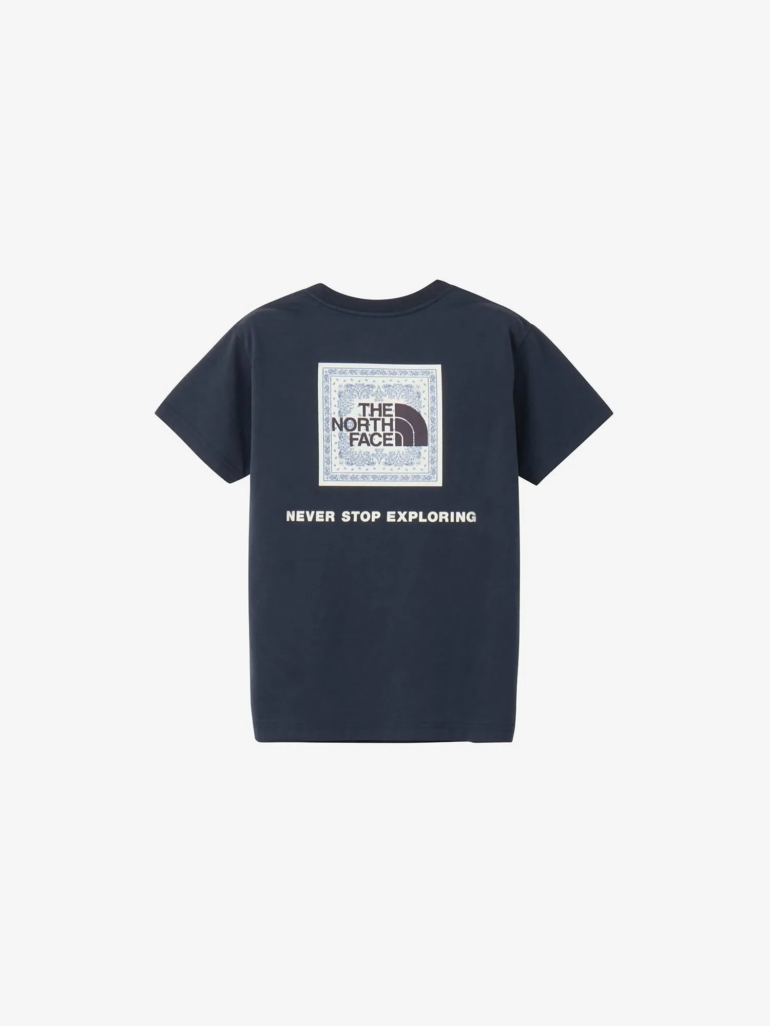 Футболка с коротким рукавом и квадратным логотипом в виде банданы (детская) The North Face, Urban Navy — фото 2