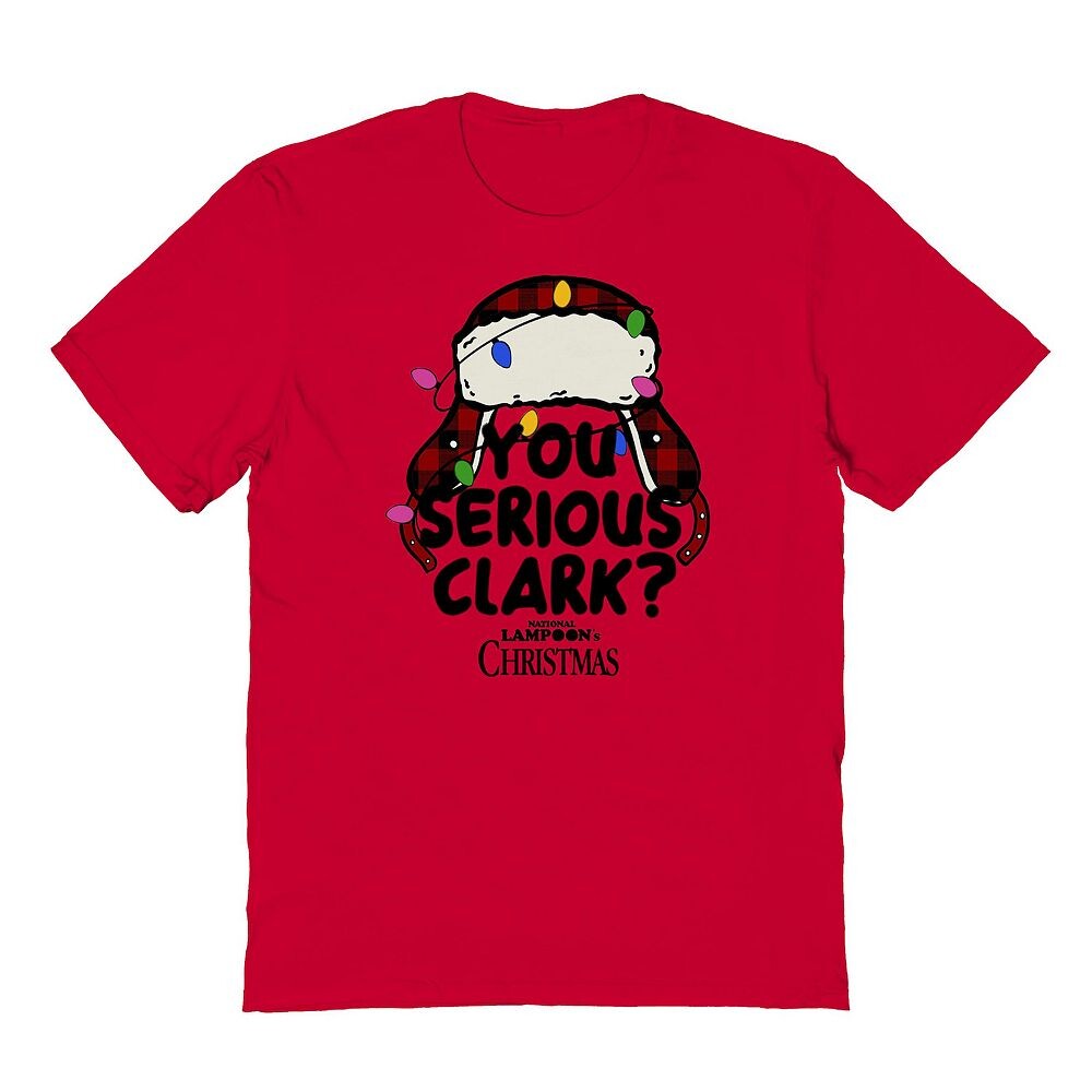 

Мужская футболка с рисунком National Lampoon's You Serious Clark Licensed Character, красный