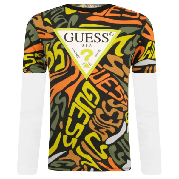 

Блузка стандартного кроя Guess, черный