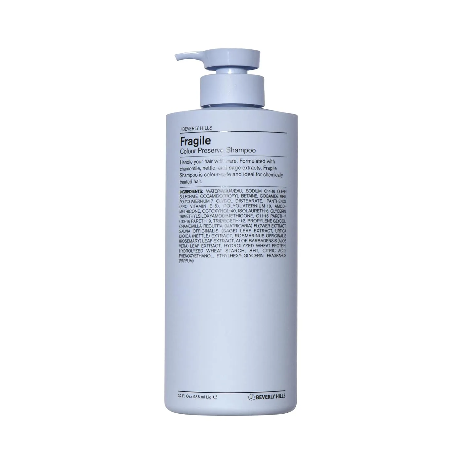 Шампунь J Beverly Hills Blue Fragile Colour Preserve с маслом шалфея для осветления цвета (85 мл, 355 мл, 955 мл) 946 мл (.)