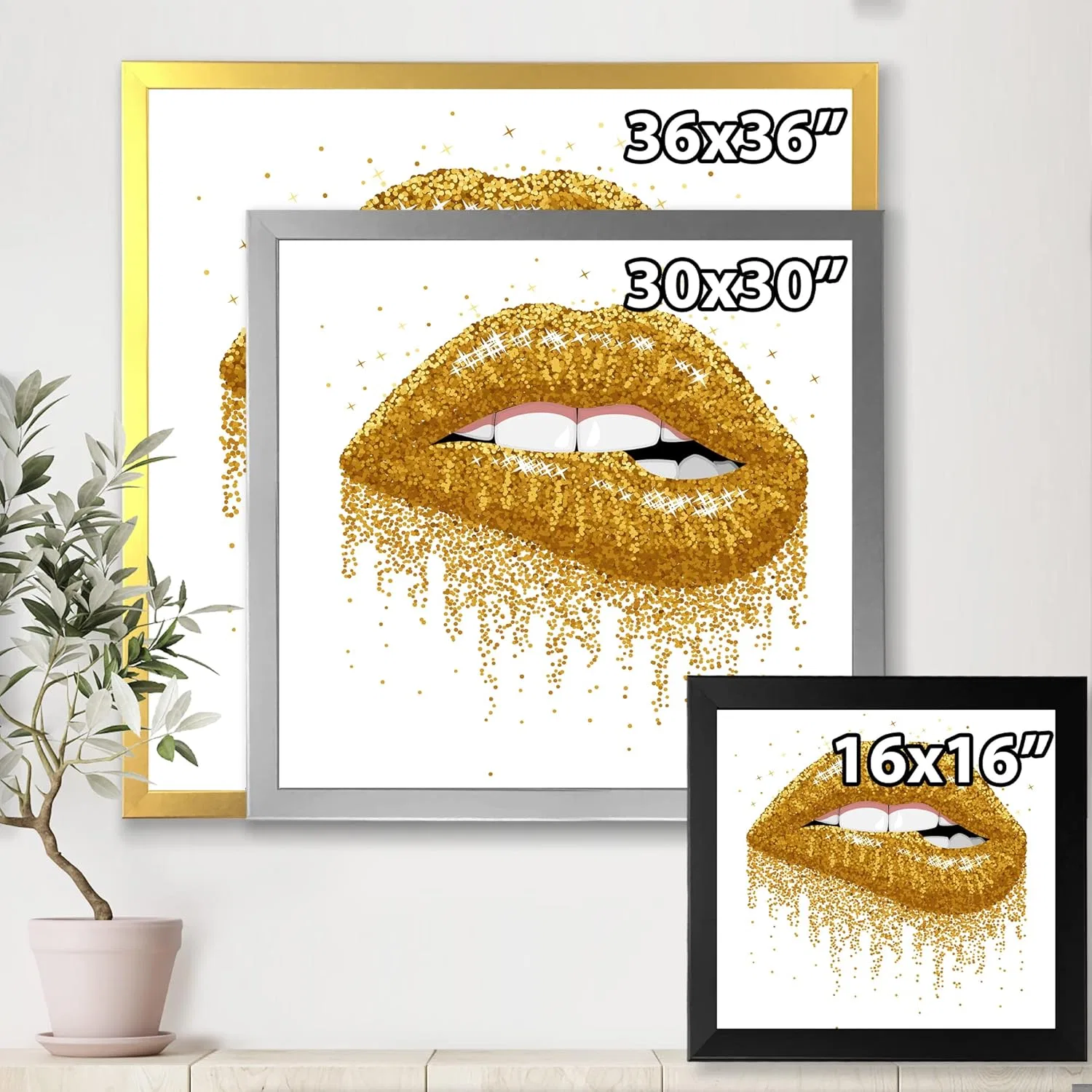 Губная помада Sparkle Modern Frame DesignQ Золотой блеск — фото 4