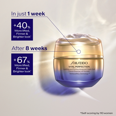 Крем для лица Shiseido — Легкий дневной и ночной укрепляющий Vital Perfection Uplifting and Firming Advanced Cream, 50 мл — фото 4