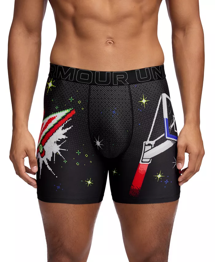 

Мужские функциональные боксеры с сетчатыми вставками и принтом Performance Tech Mesh Graphic, 6" Under Armour, мультиколор