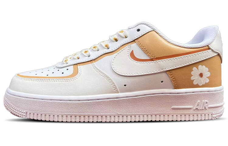 

Кроссовки для скейтбординга Air Force 1 мужские с низким верхом желтые/белые Nike, Желтый, Кроссовки для скейтбординга Air Force 1 мужские с низким верхом желтые/белые Nike