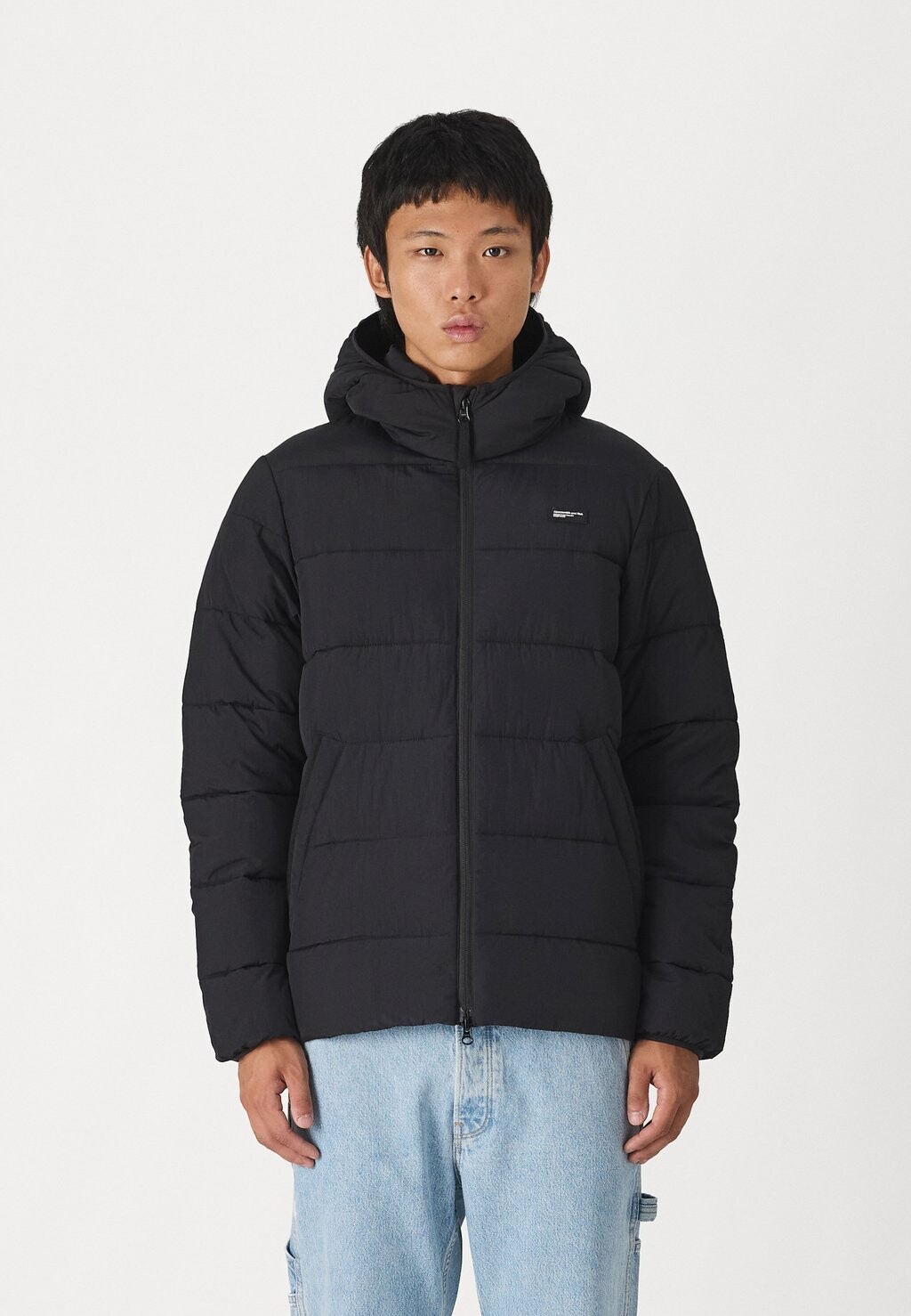 

Зимняя куртка PUFFER JACKET Abercrombie & Fitch, черный