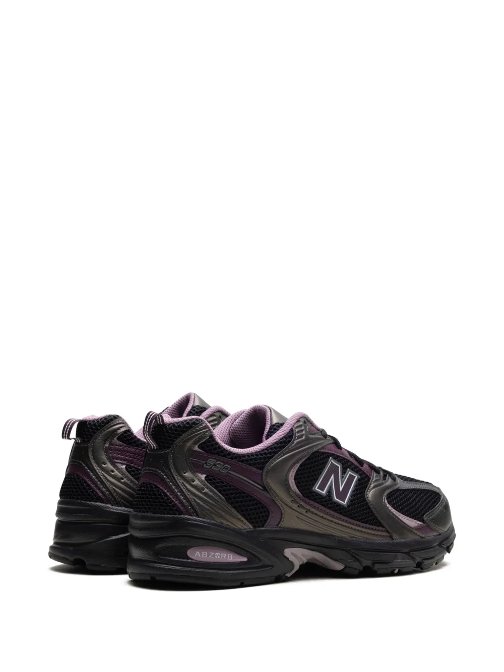 Кроссовки 530 Black/Black Metallic/Plum Brown NEW BALANCE, черный — фото 3