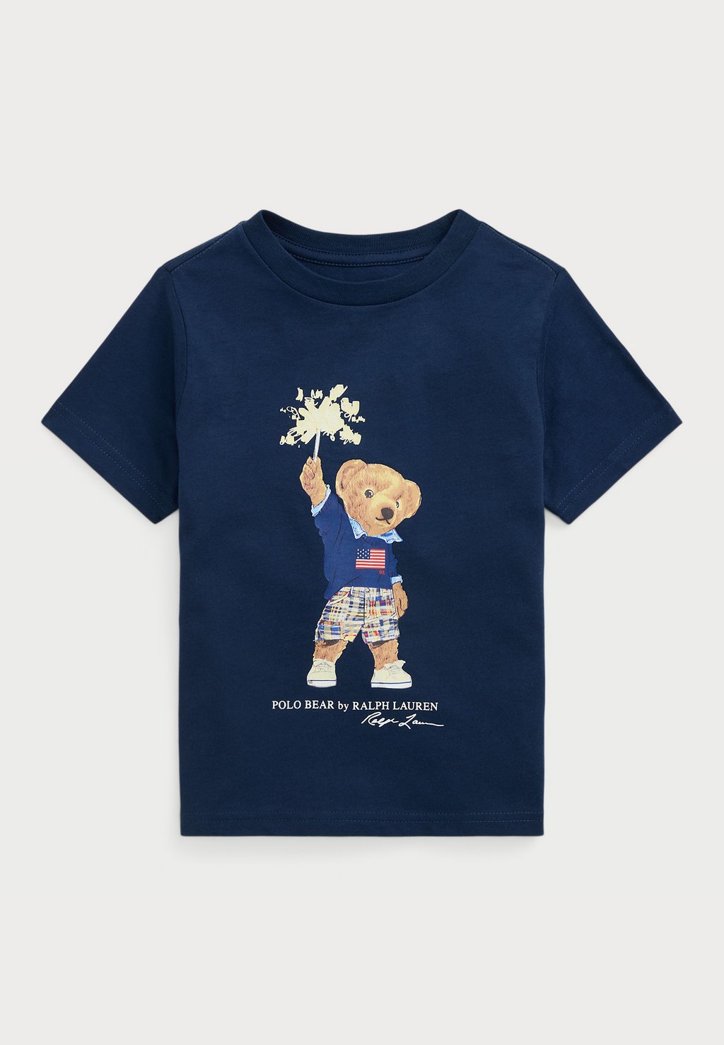 

Рубашка с принтом POLO BEAR COTTON JERSEY T-SHIRT Polo Ralph Lauren, синий