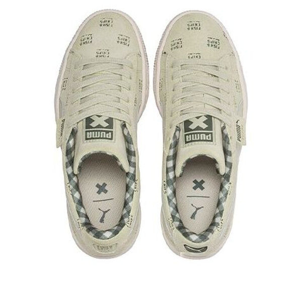 Кроссовки suede ldn x tc 'olive green white' Puma, зеленый — фото 3