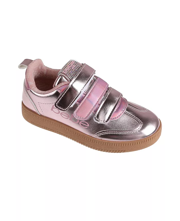 

Детские низкие кроссовки Multi Metallic для девочек Bebe, розовый