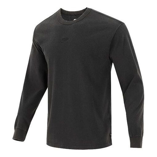 

Футболка Men's Nike Solid Color Small Logo Round Neck Long Sleeves Black T-Shirt, мультиколор