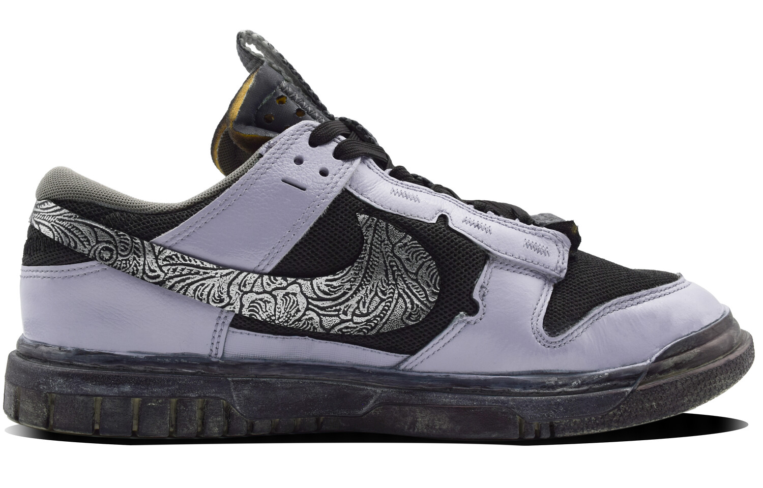 

Кроссовки Nike Air Dunk Jumbo Skateboarding Shoes Men Low-top White, черный